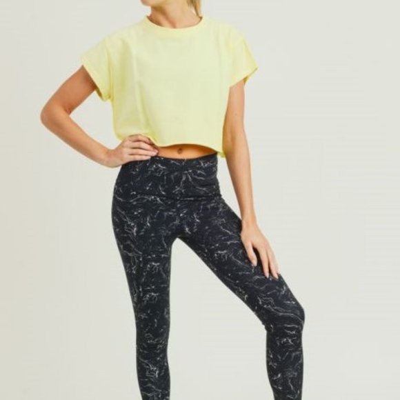 Cap Sleeve Crop Top With Raw Edges, 100% C… - Picture 4 of 12